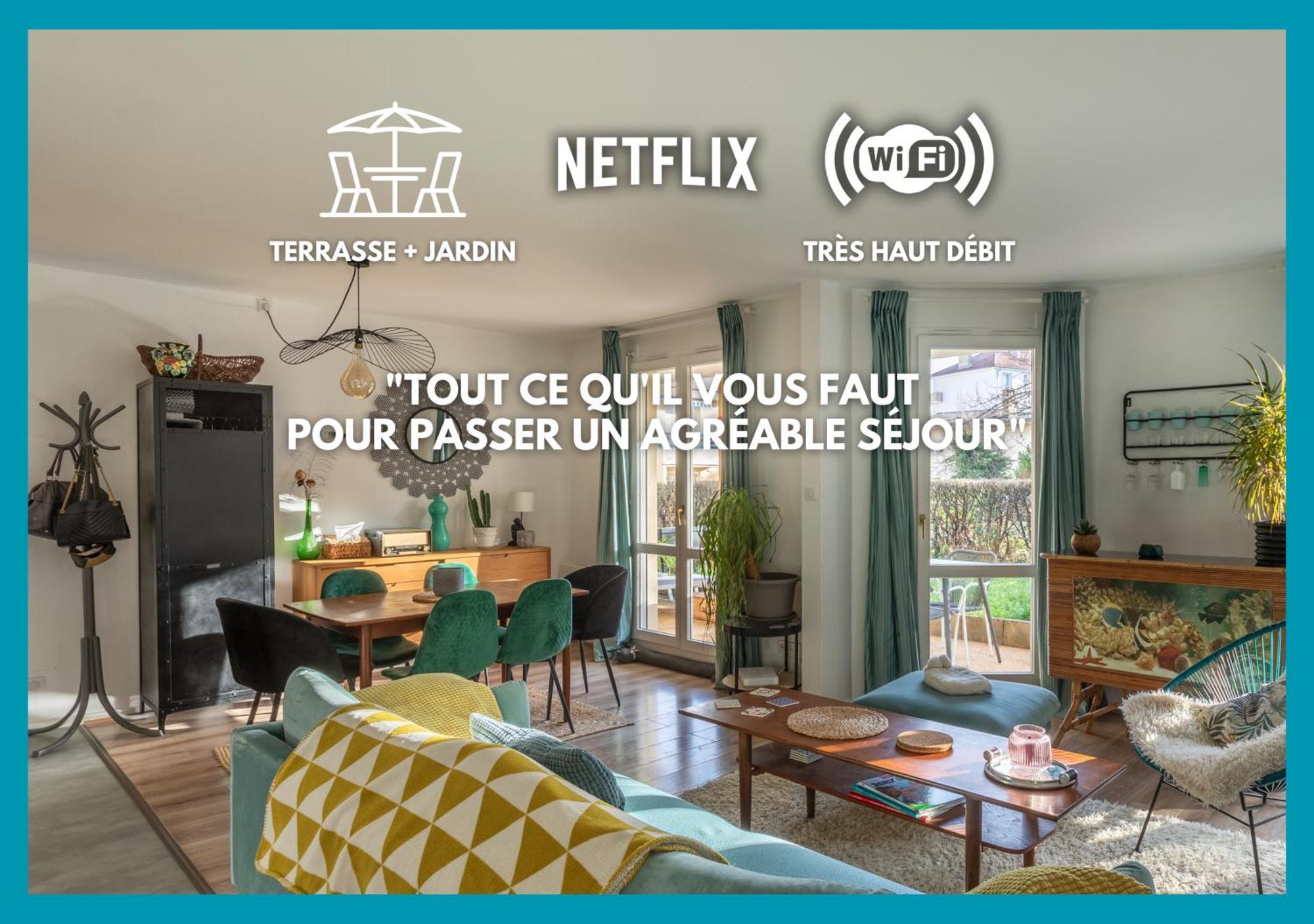 T3 Calme - Ideal Famille & Pros - Parking - Jardin - Wifi - Netflix Μπεζανσόν Εξωτερικό φωτογραφία